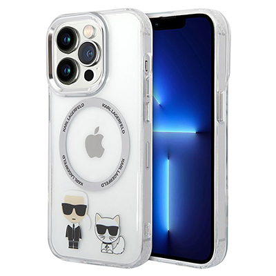Чехол iPhone 14 Pro Karl Lagerfeld MagSafe, прозрачный