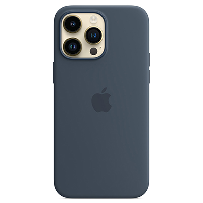 Чехол iPhone 14 Pro Max Silicone Magsafe Storm Blue