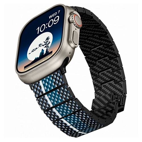 Браслет PITAKA Poetry of Things Chromacarbon Band для Apple Watch 38/40/41/42/44/45/49mm, Moon
