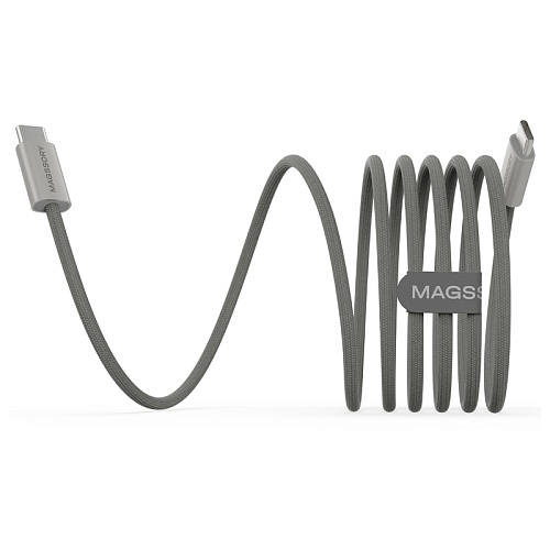 Кабель Magssory Line C 60W 2.4m USB-C Cable, титановый