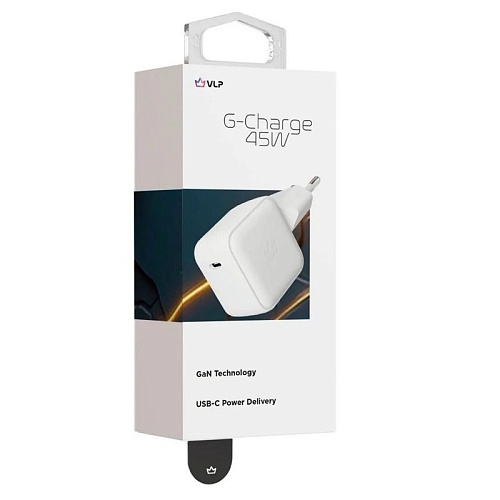 Сетевое Зарядное Устройство vlp G-Charge 45Вт USB-C, PD, QC, белый