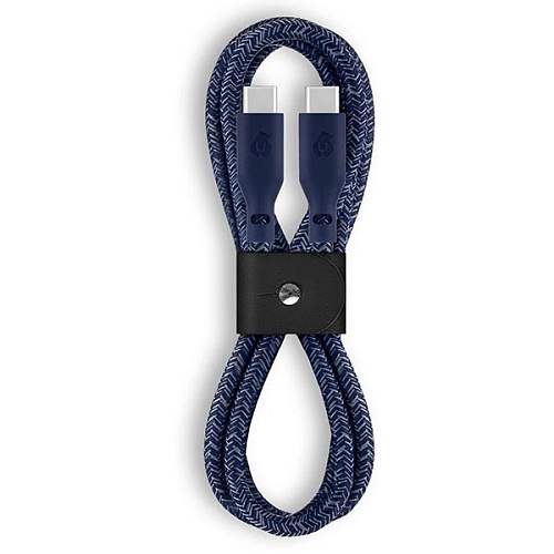 Зарядный кабель uBear Trend USB-C|USB-С 1,2 метра, 60W, синий
