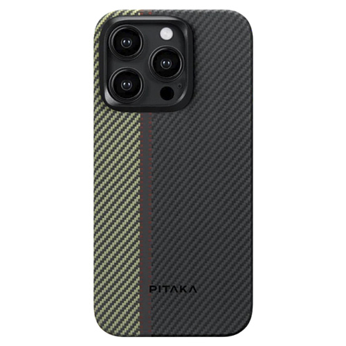 Чехол iPhone 15 Pro Pitaka MagEZ Case 4 Overture, кевлар