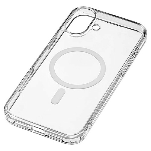 Чехол uBear Real Mag Case для iPhone 16, усиленный, прозрачный