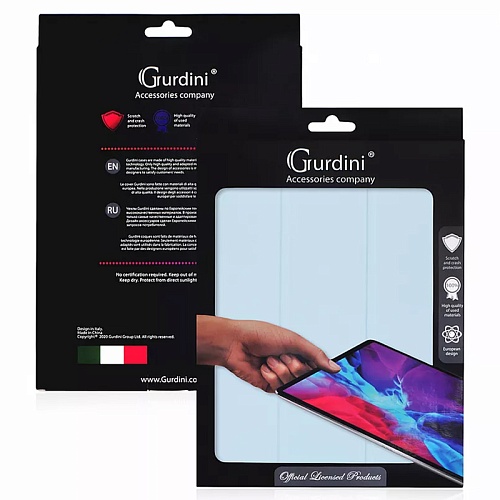 Чехол iPad Pro 11" Gurdini Milano Series, голубой