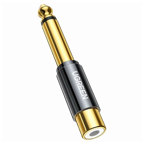 Адаптер UGREEN AV169 (80731) 6.35mm Male to RCA Female Adapter