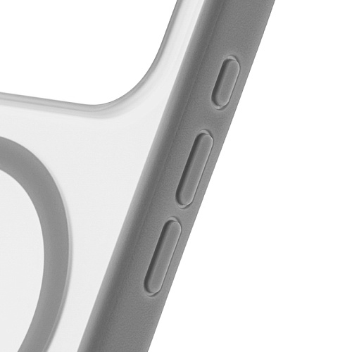 Чехол iPhone 17 Pro Max uBear Stand 360 Mag Case, MagSafe, серый