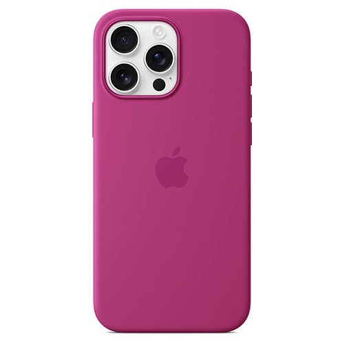 Чехол iPhone 16 Pro Max Silicone MagSafe, Fuchsia