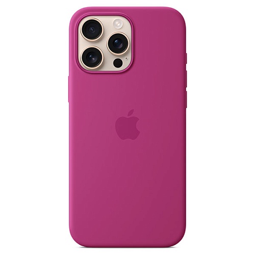 Чехол iPhone 16 Pro Max Silicone MagSafe, Fuchsia