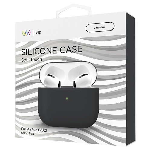 Чехол AirPods 3 "vlp" Soft Touch тонкий, черный