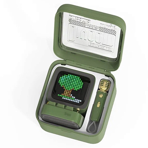 Колонка с микрофоном Divoom Ditoo Mic Blue, зеленый