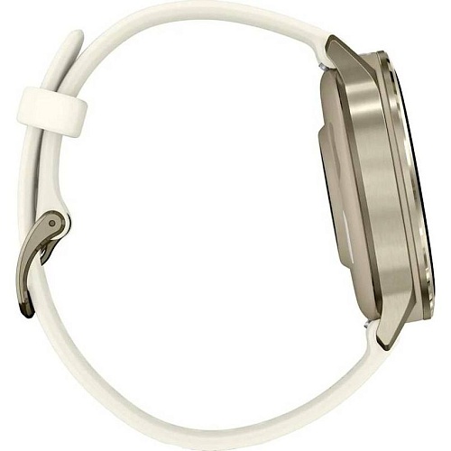 Спортивные часы Garmin Venu 4, 41 мм, корпус лунное золото, силиконовый ремешок цвета кости