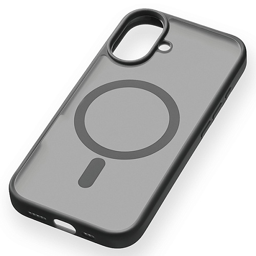 Чехол uBear Cloud Mag Case iPhone 16, силк-тач, черный