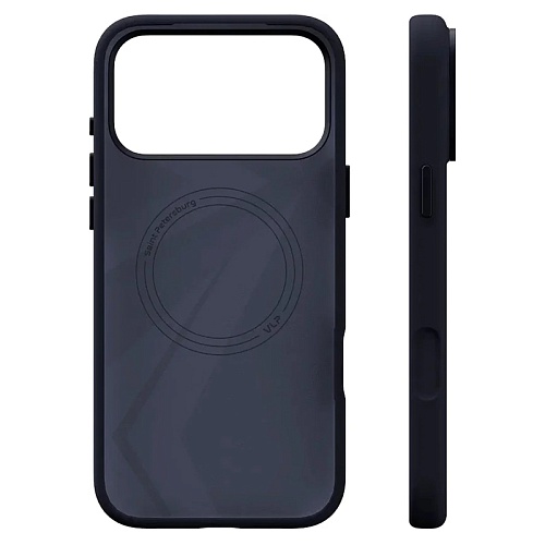 Чехол iPhone 17 Pro VLP Aster Pro Case с MagSafe, темно-синий