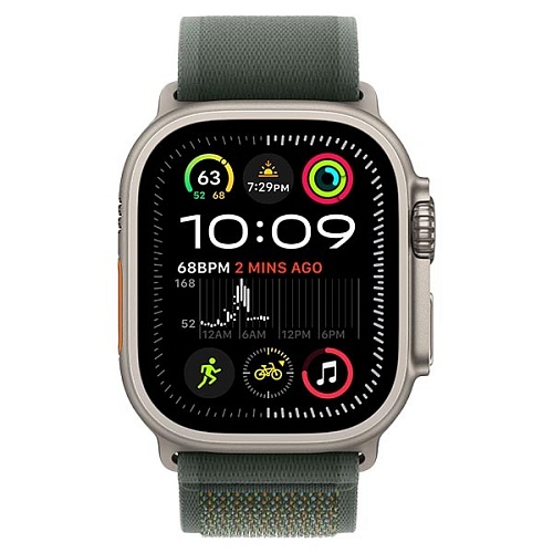 Apple Watch Ultra 2 2024, 49 мм, корпус из титана, Trail Loop, зеленый, S/M