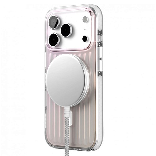 Чехол iPhone 17 Pro Max VLP Pulse Case с MagSafe, перламутровый