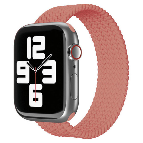 Ремешок нейлоновый плетёный "vlp" для Apple Watch 38/40/41, L/XL, 2шт, коралловый