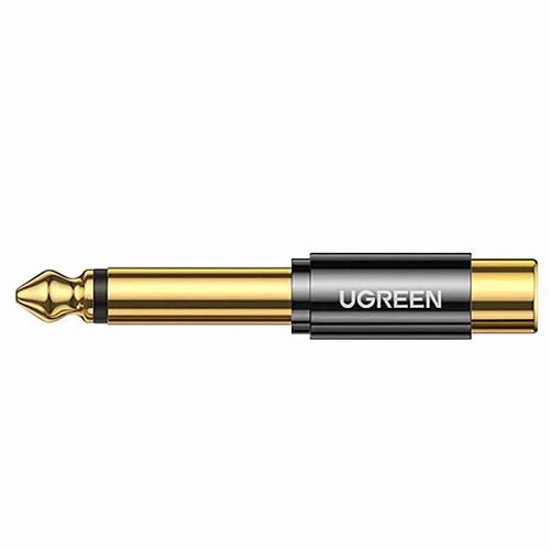 Адаптер UGREEN AV169 (80731) 6.35mm Male to RCA Female Adapter