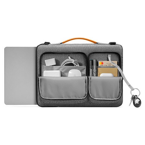 Сумка Для Ноутбука 15 Tomtoc Laptop сумка Defender-A42 Laptop Shoulder Briefcase, серый