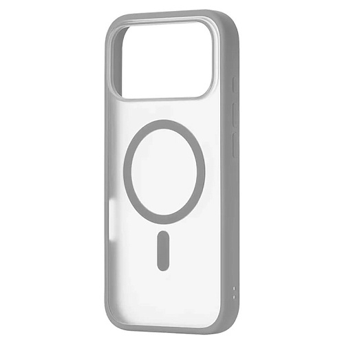 Чехол iPhone 17 Pro uBear Cloud Mag Case, MagSafe, серый