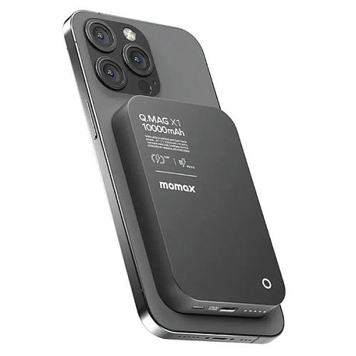 Внешний аккумулятор Momax Q.Mag X, Magsafe, 10000mAh, черный