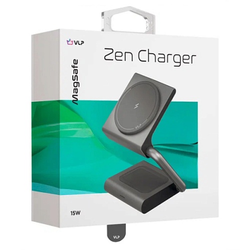 Беспроводная Зарядная Станция VLP Zen Charger (3В1), серый