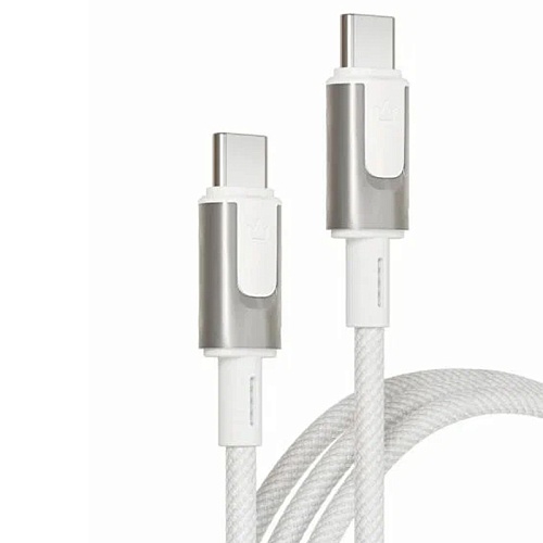 Кабель "vlp" Force Line 100W USB-C + USB-C 2 м, белый