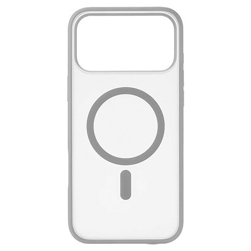 Чехол iPhone 17 Pro uBear Cloud Mag Case, MagSafe, серый