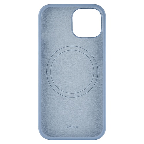 Чехол iPhone 15 uBear Touch Mag Case MagSafe, голубой