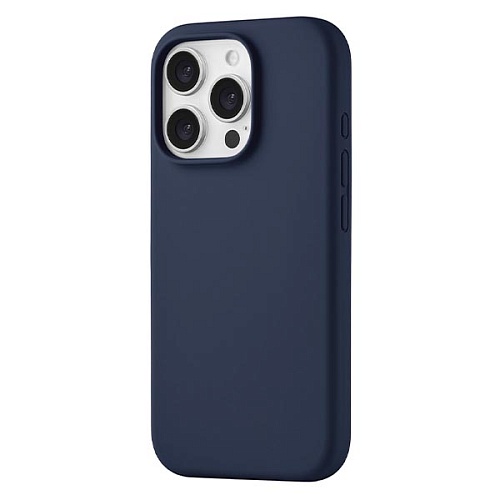 Чехол uBear Touch Mag Case iPhone 16 Pro, софт-тач, темно-синий
