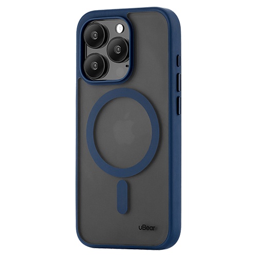 Чехол iPhone 15 Pro Max uBear Cloud Mag Case MagSafe, синий