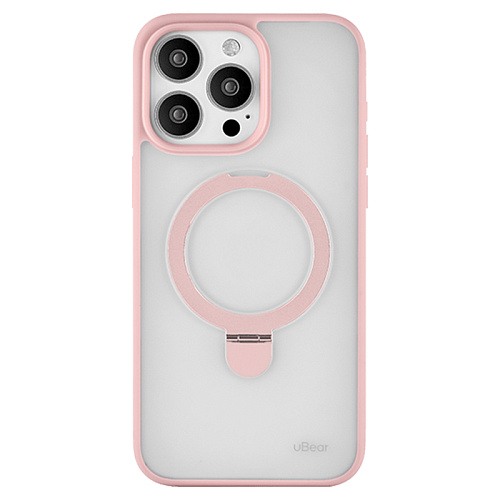 Чехол iPhone 15 Pro Max uBear Clip Mag Case MagSafe, розовый