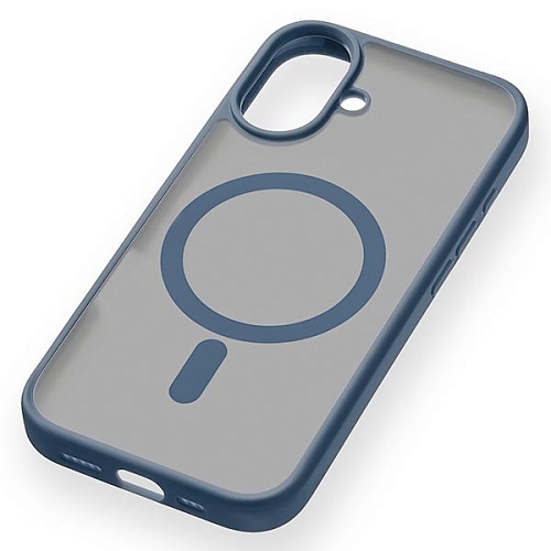 Чехол uBear Cloud Mag Case iPhone 16, силк-тач, темно-синий