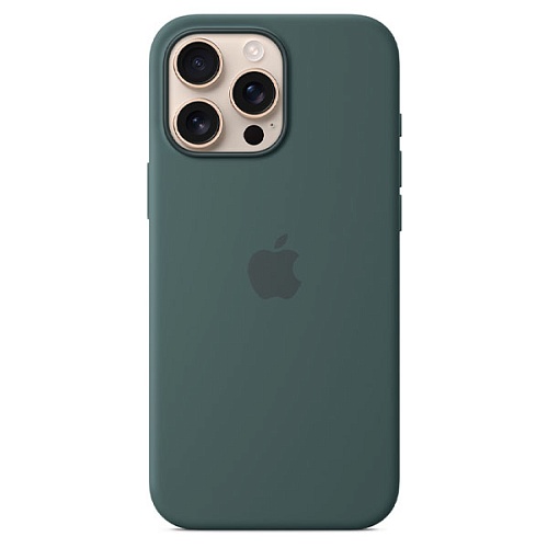 Чехол iPhone 16 Pro Max Silicone MagSafe Lake Green