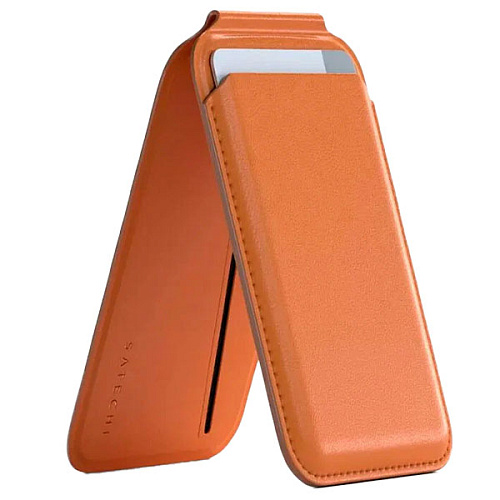 Подставка-картхолдер Satechi Magnetic Wallet Stand, магнитная, оранжевый