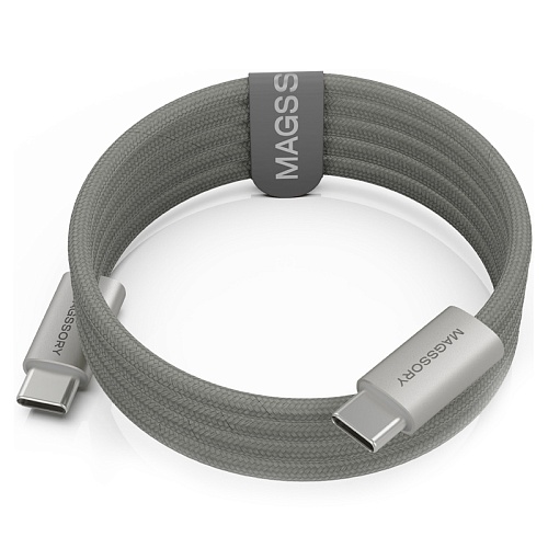 Кабель Magssory Line C 60W 2.4m USB-C Cable, титановый