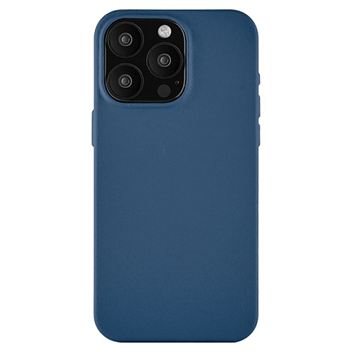 Чехол iPhone 15 Pro Max uBear Capital Laether Case MagSafe, темно-синий