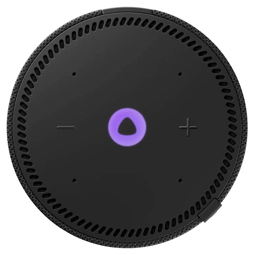 Яндекс станция Мини с часами, черный