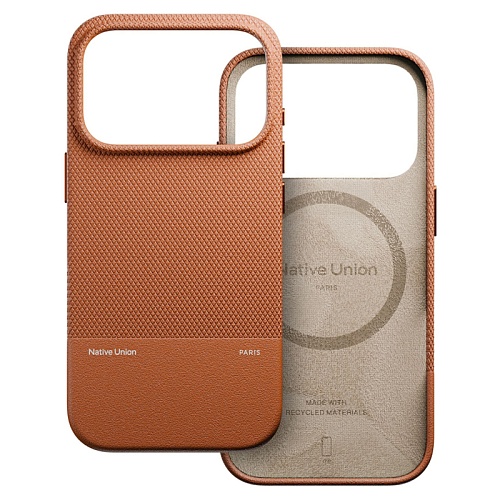 Чехол iPhone 17 Pro Max Native Union Classic Case, коричневый