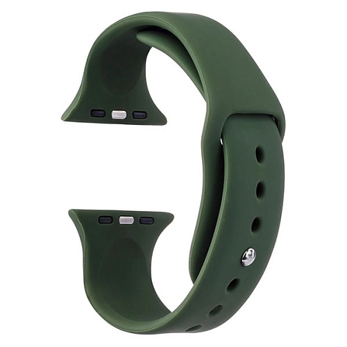 Ремешок силиконовый «vlp» Silicone Band для Apple Watch 42/44 мм, темно-зеленый