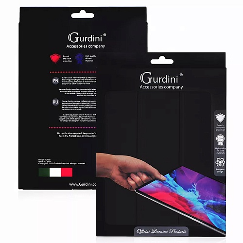 Чехол iPad Pro 11" Gurdini Milano Series, черный