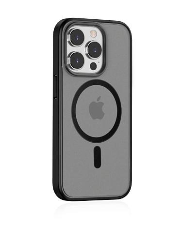 Чехол iPhone 14 Pro Shockproof Magsafe Gurdini Case Black