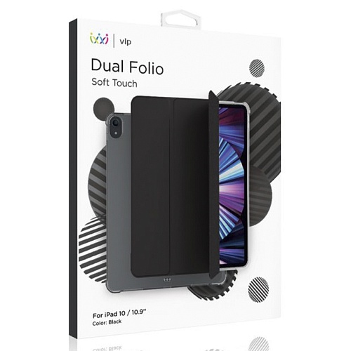 Чехол iPad 10.9" "vlp" Dual Folio, черный