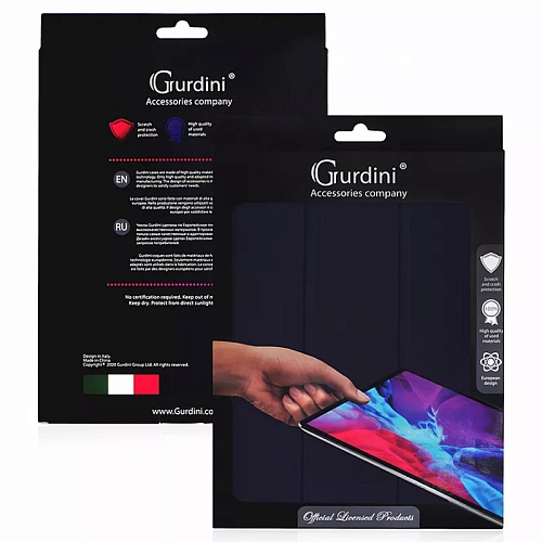 Чехол iPad Pro 11" Gurdini Milano Series, темно-синий