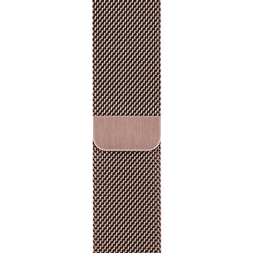 Ремешок Gurdini Milanese Loop металлический для Apple Watch 38/40мм, бронзовый
