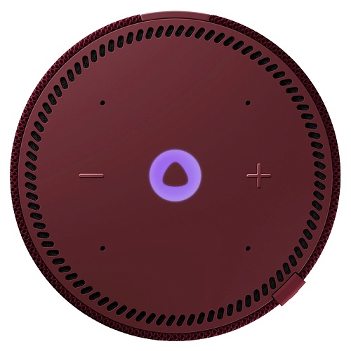 Яндекс станция Мини с часами, красный