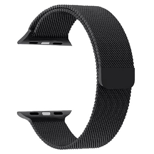 Ремешок Gurdini Milanese Loop металлический для Apple Watch 42/44мм, Черный космос