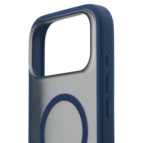 Чехол iPhone 17 Pro uBear Cloud Mag Case, MagSafe, синий