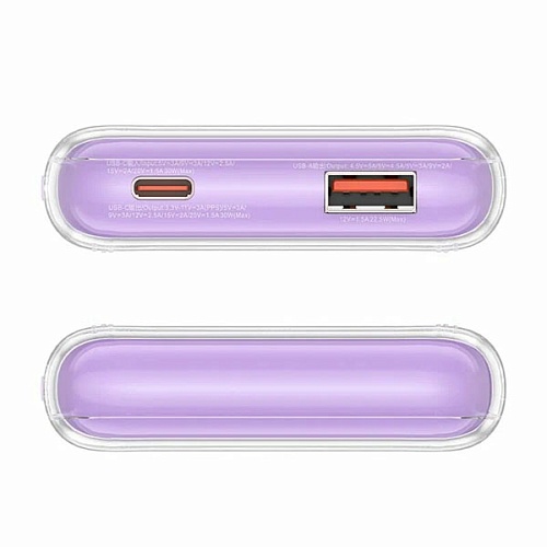 Внешний аккумулятор ACEFAST M1-10000 Sparkling series с функцией быстрой зарядки 30W,  сиреневый