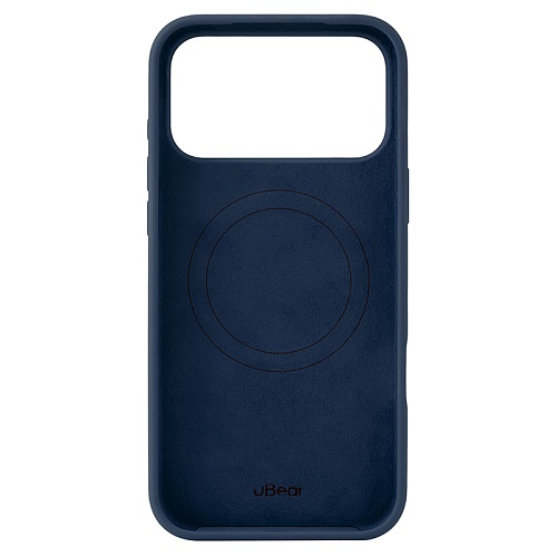 Чехол iPhone 17 Pro uBear Touch Mag Case, MagSafe, темно-синий